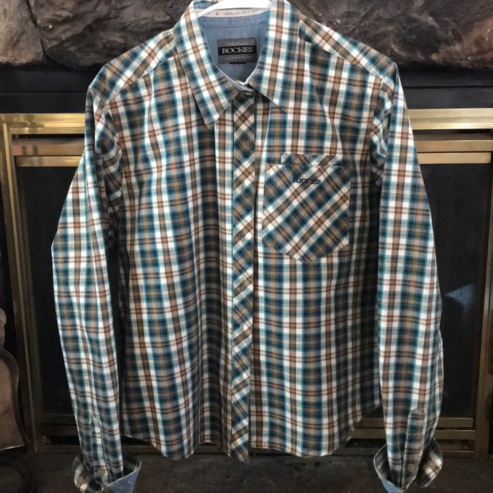 Rockies Authentic long sleeve button up shirt A1